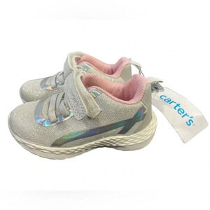 Carter’s Matik White Velcro Shoes  Size 6